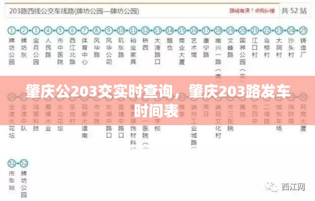 肇慶公203交實時查詢，肇慶203路發(fā)車時間表 