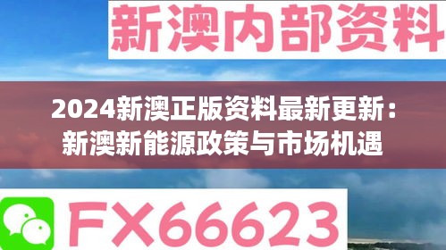 2024新澳正版資料最新更新：新澳新能源政策與市場機遇