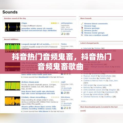 抖音熱門(mén)音頻鬼畜，抖音熱門(mén)音頻鬼畜歌曲 