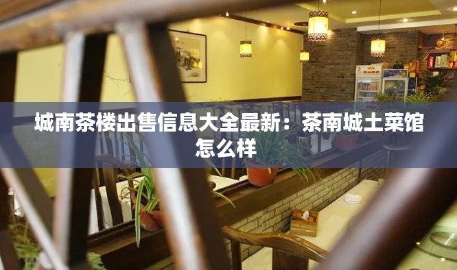 城南茶樓出售信息大全最新：茶南城土菜館怎么樣 