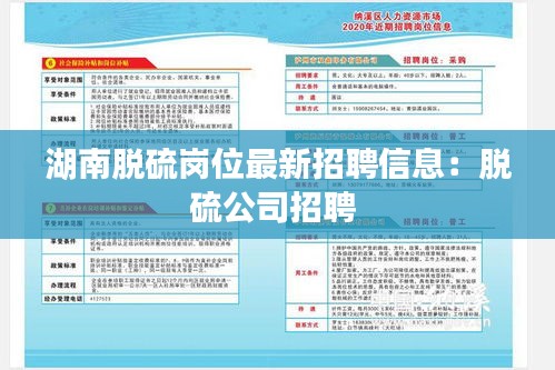 湖南脫硫崗位最新招聘信息：脫硫公司招聘 