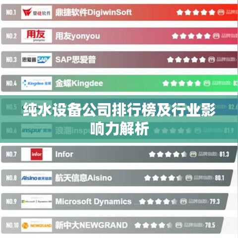 純水設(shè)備公司排行榜及行業(yè)影響力解析