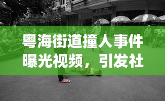 粵海街道撞人事件曝光視頻，引發(fā)社會(huì)關(guān)注熱議