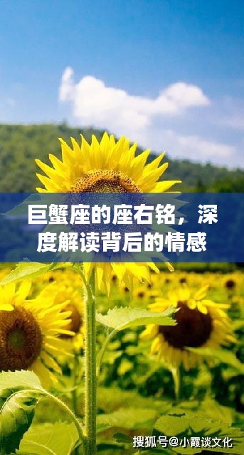 巨蟹座的座右銘，深度解讀背后的情感與智慧，啟示人生新篇章！