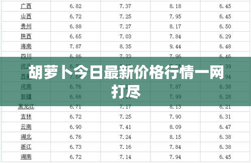 胡蘿卜今日最新價(jià)格行情一網(wǎng)打盡