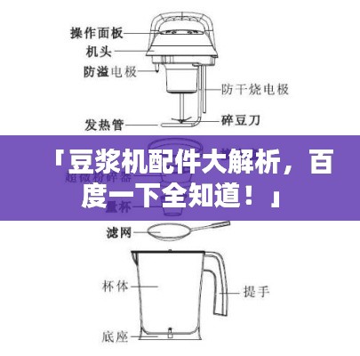 「豆?jié){機配件大解析，百度一下全知道！」