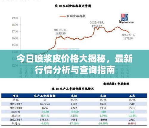 今日噴漿皮價格大揭秘，最新行情分析與查詢指南